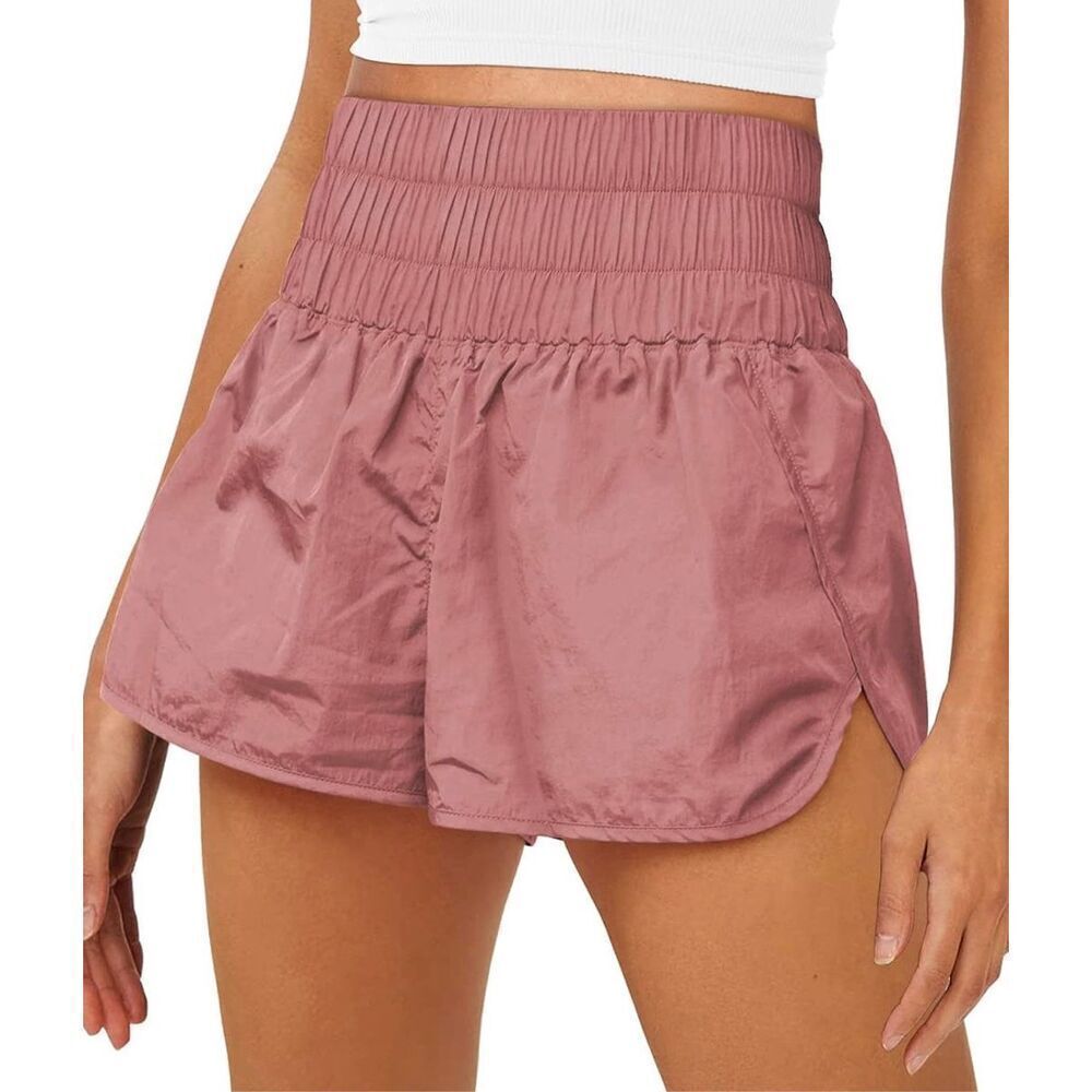 NEW Dragon Fit Running Shorts High Waisted Workout Shorts Athletic Yoga Shorts L